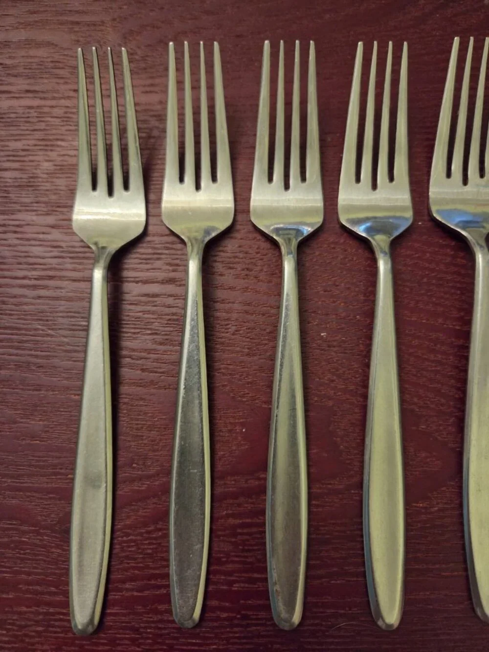 Easterling Rhineland Stainless Flatware Dinner Forks Set 7